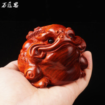 Zhaocai Jinchan handlebar wood carving ornaments wooden playpieces craft gifts