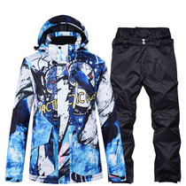 ARCTIC QUEEN ski suit mens suit Korean double board veneer waterproof breathable thick warm winter