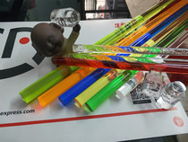 Acrylic color bubble Rod transparent plexiglass Rod acrylic cylinder bubble processing thread light guide rod
