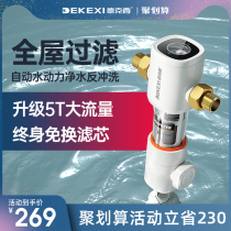 German Dexie large flow front filter backwash home water purifier full house tap water filter