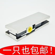 Frameless glass door clip Crown upper and lower clip floor spring push-pull swing door special hardware accessories upper and lower clip