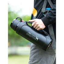 Heat preservation kettle large capacity men's outdoor travel thermos cup car portable water cup large ladies water bottle 2000ML