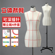 Women's three-dimensional cut-out table clothing design model can insert needle printing tailor-made clothing model frame