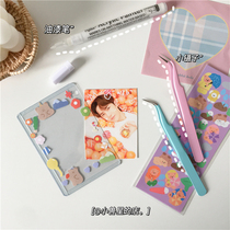 INS hand account decoration special paint pen Graffiti marker pen Elbow tweezers diy star chase small card clip Sticker artifact
