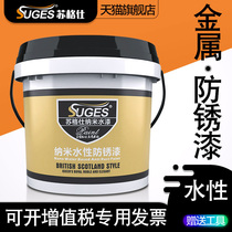 Metal anti-rust paint waterborne anti-corrosive door internal and external iron security door black steel structure color steel tile renovated special paint