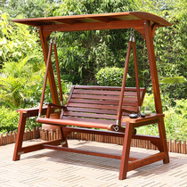 Pineapple tree swing outdoor anticorrosive wood courtyard Leisure outdoor platform balcony hammock terrace garden solid wood rocking chair