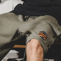 American heavy casual shorts men summer trend five-pants men sports knitting pants men all open knit pants
