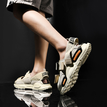  Sandals mens ins tide 2021 new summer roman shoes outside wear drive cool drag dual-use Vietnamese mens beach shoes