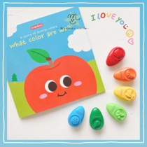 MAOs first crayon for self-retention baby ~ Korean-made baby soybean crayon can bite non-stick hands