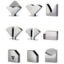 Nordic Stainless Steel Paper Towel Holder Restaurant Standing Paper Towel Holder Hotel Café Metal Dining Towel Holder Customizable Logo