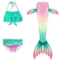 Childrens mermaid swimsuit Girls mermaid tail girls split clothing bathing suit Hot spring bathing suit