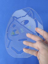  Plastic marking board LOGO badminton racket LOGO board tennis racket LOGO template DIY customization