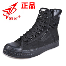 3537 special training shoes liberation shoes men's high-top training boots black canvas combat boots men's summer breathable boots