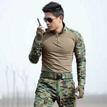 Outdoor camouflage suit suit Male field army excellent product Military camouflage uniform Training suit Tactical suit Wear-resistant camouflage Geely suit