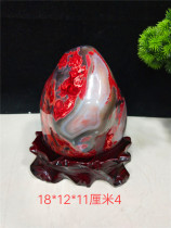Fine Jade Medullary Nau Poly Basin Original Stone Ornamental Stone Mineral Crystal Home Chishi Pendulum Pieces Red Beech Jade Stones