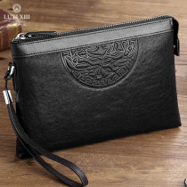 New mens handbags genuine leather mens handbags Handmade male circumcised bag Bull Leather Hand Grip Bag luxury brands