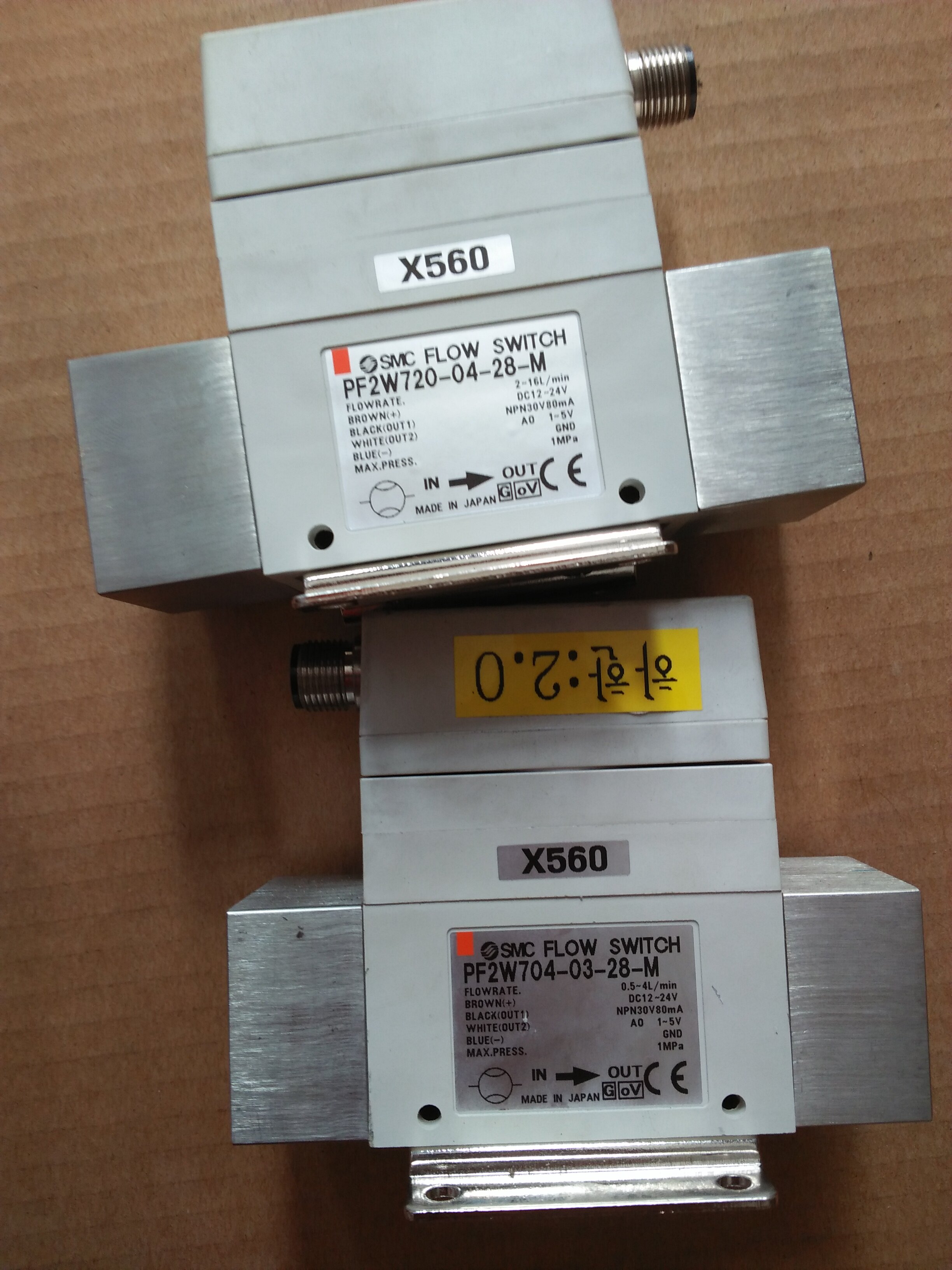 Japan SMC flow meter water liquid PF2W704-03-27-M PF2A551-04 PF2W720-04