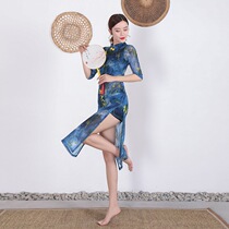 New cheongsam modern classical dance practice suit Chinese style belly dance practice suit suit adult female dress