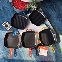 French original Le Creuset cool color steak frying pan 26cm cast iron enamel square roasting pan multifunctional hot sale