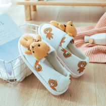 Moon shoes spring and autumn bag with cute September 10 postpartum pregnant womens shoes autumn soft bottom non-slip confinement slippers