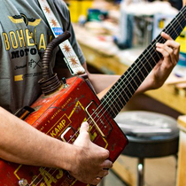 Deep Musical Instrument Bohemian Boho Bohemian Oil Barrel Guitar Electric Guitar Ukulele Bass
