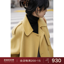 Ou Rui a hundred times better than the picture ~ 100% wool double woolen coat cashmere woolen coat women winter