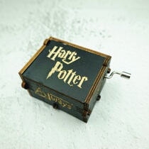 Music Box Wooden Spin Handcranked Harry Potter Mini Music Box Creative Childrens Male and Female Birthday Graduation Gift