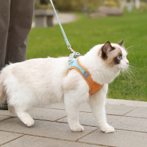 Cat leash adjustable cat rope anti-Break Free special slip cat rope summer vest kitten chain collar