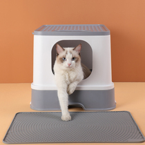 Cat litter basin Large fully enclosed top drawer cat toilet Deodorant and splash-proof cat shit basin Net Red cat supplies