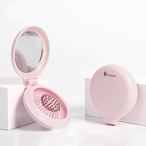 Portable portable folding comb airbag air cushion comb Lady travel makeup with mirror massage mini comb