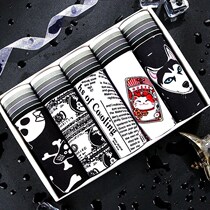 2021 Spring and Autumn new mens underwear Boxer cartoon shorts cute Tide pants