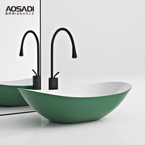 Osage Nordic Green Desk Basin Household Small Household Toilet Washbasin Size Balcony Washbasin