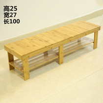 Nanzhu shoe stool solid wood modern simple foyer storage wearing shoes stool can sit shoe cabinet storage shoe rack long stool