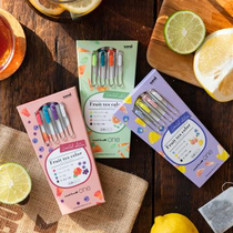 Japan imported uni Mitsubishi small thick core limited fruit tea gel pen Hydrangea uniball fourth generation ONE water-based pen Waterproof quick-drying black pen color pen press-type handheld pen