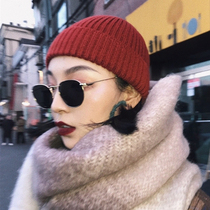 Sydney with Harajuku style small round frame polarized sunglasses female hip hop retro sunglasses mens net red gold silk Tide people