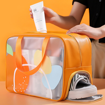 Large capacity wash bag dry and wet separation portable travel cosmetics storage bag for business trip summer waterproof storage bag