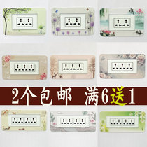 Type 118 switch protective sleeve 6 holes 9 holes twelve holes acrylic waterproof socket with lamp switch decorative cover