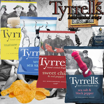  Spot British imported Tyrrells Tyrrells sea salt Sweet pepper cheese flavor handmade potato chips casual snacks 150g