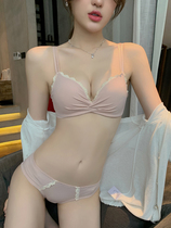 Sexy underwear womens small breasts gather no trace without steel ring bra womens thin adjustment collection back bra summer