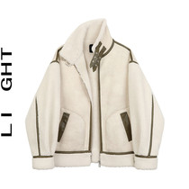 (Spot) LI GHT fur one coat female autumn and winter Korean casual granular velvet coat coat