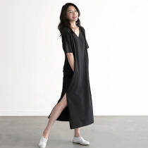 Sleepwear woman Summer thin with chest cushion can be worn outside for sleeping skirt over knee length Pregnant Woman Modale Summer Home Clothes