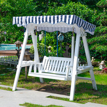 Outdoor Carbonation Anticorrosive Solid Wood Autumn Thousands Outdoor Adults Children Double Hanging Chair Balcony Patio Rocking Chair