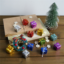 Snowflake Christmas Emulation Gift Snowflake gift box Package Decorative Blind Box Atmosphere Rendering Pendulum