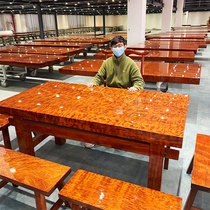 Ba flower solid wood Big Board log mahogany tea table tea table office desk table Brazil pear 1 M 8 spot clearance