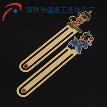 Creative vintage bookmark custom metal paint corrosion book bookmark travel souvenir cartoon bookmark style