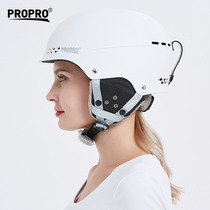 PROPRO ski helmet Mens and womens winter sports warm and breathable veneer double board safety ski protective equipment