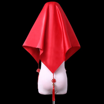 Red hijab bride Chinese wedding red Hipamon headscarf 2019 new Xiuhe clothing accessories wedding supplies
