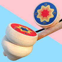 (Appliqued apricot top) Old-fashioned ice Wood Ice Monkey traditional wood made of wood wooden toys for children