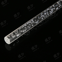 Acrylic bubble Rod transparent round rod round tube color organic glass rod square bar decoration light Rod processing