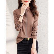 Foreign trade original single Italian womens clothing surplus single outside single clearance export high neck sweater hot diamond thin female base shirt